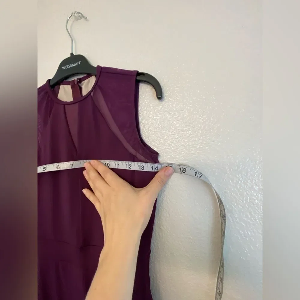 Weissman solo dance costume unitard jumpsuit purple Not The Only One 12514 SA